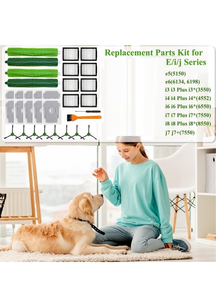Irobot Roomba I3 I3+ I4 I6 I6+ I7 I7+ I8 I8+/plus E5 E6 E7 J7 Ie &j Serisi Elektrikli Süpürge Için Yedek Parçalar (Yurt Dışından) fiyatları