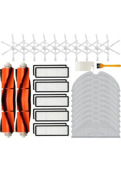 Xiaomi Mi Robot Vakumlu Paspas 2, 1c, STYTJ03ZHM Yedek Parça Ana Yan Fırça Hepa Filtre Paspas Bezi Aksesuarları (Yurt Dışından)