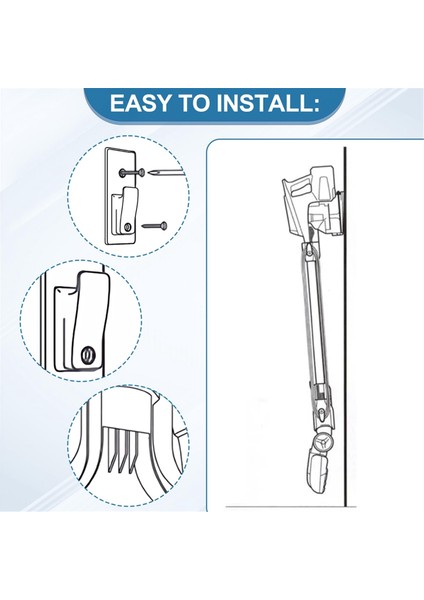 Shark HV300 HV302 HV320 HV322 Vakum Için Vakum Duvara Montaj Ekleri 416FFJV300 Duvara Montaj Askı Kancası Değiştir (Yurt Dışından) fiyatları