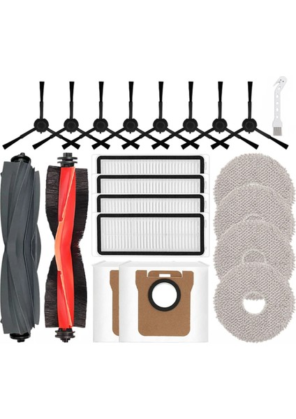 Dreame Bot L20 Ultra / X20 Pro Robot Süpürge Ana Yan Fırça Hepa Filtre Paspas Pedi Toz Torbası Aksesuarları (Yurt Dışından)