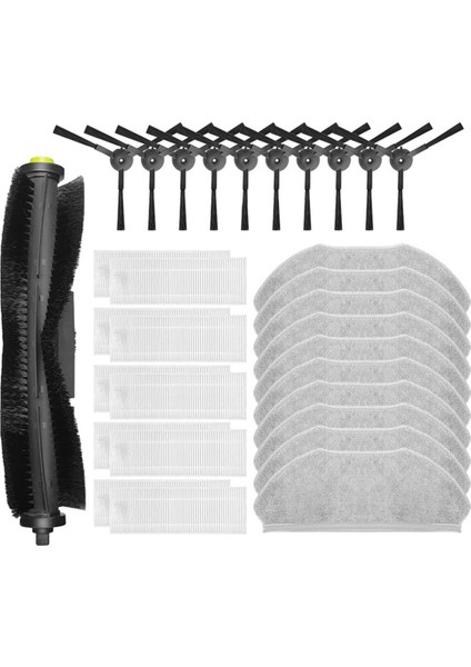 360 S10 / X100 Max Robot Süpürge Ana Yan Fırça Hepa Filtre Paspas Yedek Parçaları (Yurt Dışından) fiyatları