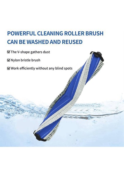 Ecovacs X5 Pro/ X5 Max / X5/ X2S Robot Süpürge Yedek Parçaları Silindir Fırçası Için 2 Adet Yıkanabilir Ana Fırça (Yurt Dışından) modelleri