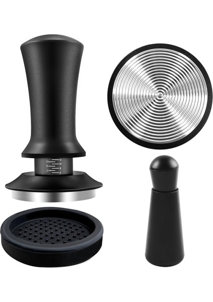 Kahve Tamper Seti 51 Mm, Espresso Tamper Seti, 304 Paslanmaz Çelik Tabanlı Barista Seti Kahve Tamper, Espresso Makinesi Için (Yurt Dışından)
