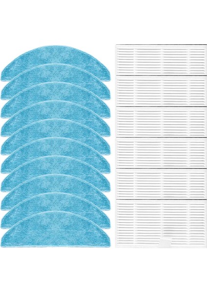 Conga 7490 Immortal / 8290 Immortal Serisi Elektrikli Süpürge Yedek Parçaları Için 16 Adet Paspas Bezi Filtre Aksesuarları (Yurt Dışından) modelleri