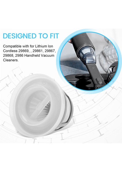 Yedek Yıkanabilir Çift Seviyeli Filtreleme Hepa Filtresi Bissell Aeroslim 29869 El Tipi Elektrikli Süpürgelerle Uyumlu (Yurt Dışından) indirimleri