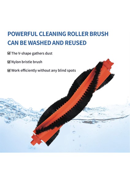 Xiaomi Mijia M30 Pro C107 Robot Süpürge Ana Silindir Fırça Zemin Temizleme Için 2 Adet Yedek Parça (Yurt Dışından) modelleri