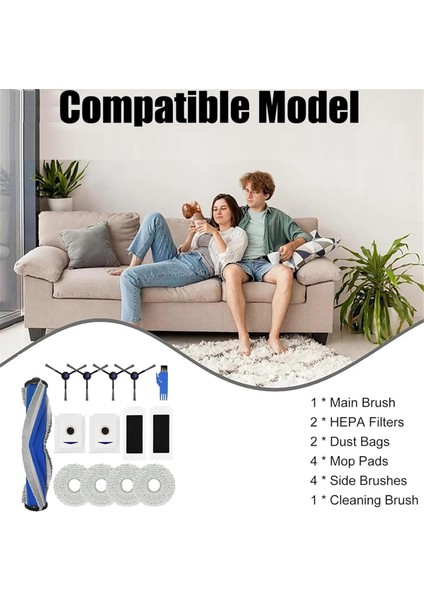 Ecovacs Deebot T30 Pro Omni Ana Yan Fırça Aksesuarları Hepa Filtre Toz Torbaları Paspas Bezi (Yurt Dışından) modelleri