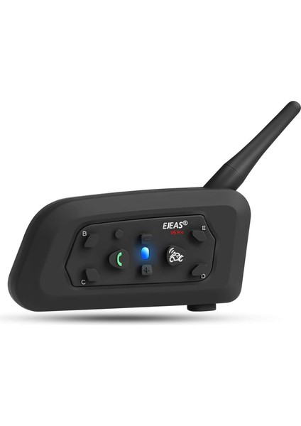 Ejeas V6 Pro Bluetooth Interkom Kulaklık  Tam Çift Yönlü Motosiklet Bağlantısı 6 Sürücüye Kadar