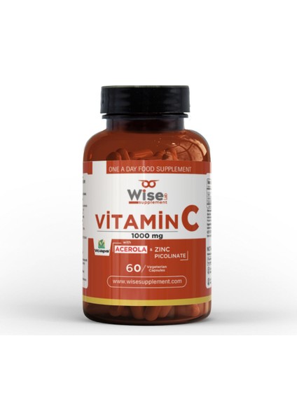 Vitamin C 1000MG 60 Bitkisel Kapsül