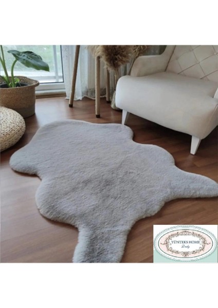 Rabbit Tavşan Tüyü, Peluş Halı, Yumuşak Dokulu Halı, Kaydırmaz Taban Halı