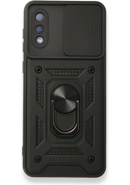 Samsung Galaxy A02 Ile Uyumlu Kılıf Kamera Korumalı Sürgülü Yüzüklü Standlı Tank modelleri