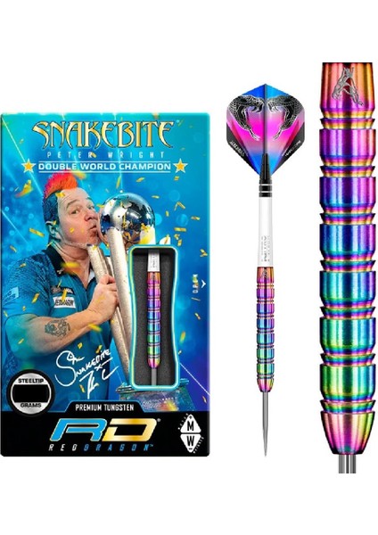 Peter Wright Snakebite 1 % 90 Tungsten Çelik Uçlu Dart Oku