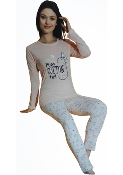 Kadın Uzun Kollu Mevsimlik Pijama Takımı 2873