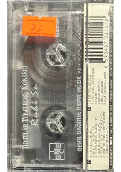 Ruhi Su Dostlar Tiyatrosu Konseri Kaset fiyatları