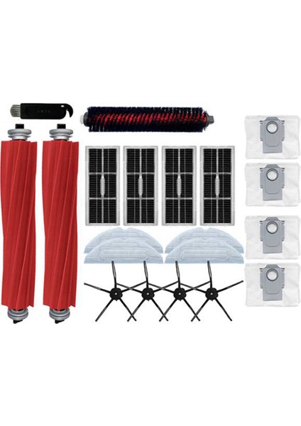 Silindir Yan Fırça Karbon Filtre Paspas Toz Torbası S7 Maxv S7 Maxv Artı S7 Maxv Ultra G10S Pro Robot Vakum Parçaları (Yurt Dışından) modelleri