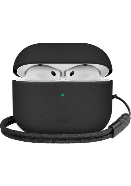Airpods 4 (4.nesil) Uyumlu Kılıf Lyden Ds Serisi Vegan Deri Kaplama Kablosuz Şarj Destekli