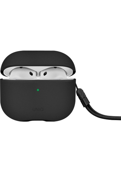 Airpods 4 (4.nesil) Uyumlu Kılıf Lyden Ds Serisi Vegan Deri Kaplama Kablosuz Şarj Destekli