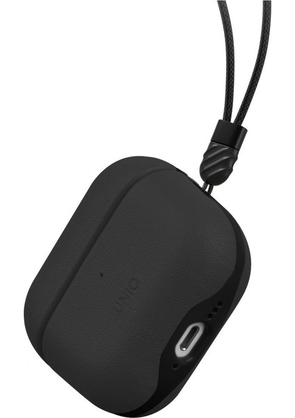 Airpods 4 (4.nesil) Uyumlu Kılıf Lyden Ds Serisi Vegan Deri Kaplama Kablosuz Şarj Destekli