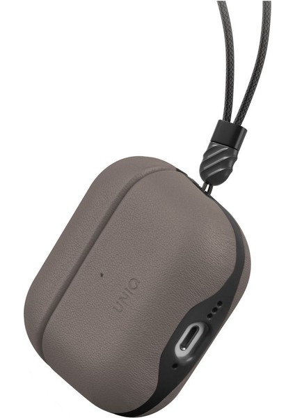 Airpods 4 (4.nesil) Uyumlu Kılıf Lyden Ds Serisi Vegan Deri Kaplama Kablosuz Şarj Destekli modelleri