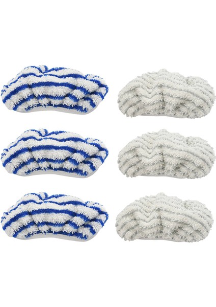 6 Adet Mikrofiber Bez Pedler Temiz ve Buhar Için Yedek ZR005801 Temizleyici Aksesuar, Yıkanabilir ve Yeniden Kullanılabilir (Yurt Dışından)