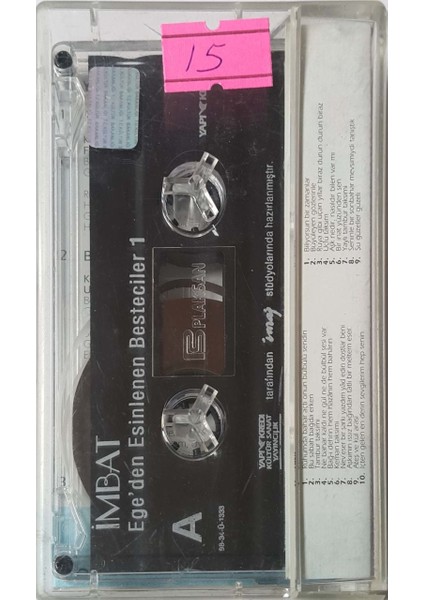 Imbat Egeden Esinlenen Besteciler Kaset fiyatları