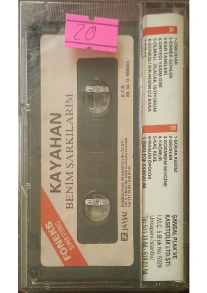 Kayahan Benim Şarkılarım Kaset fiyatları