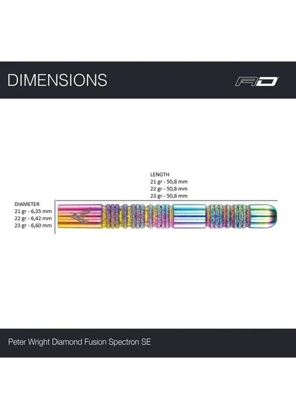 Peter Wright Diamond Fusion Spectron Se % 90 Tungsten Çelik Uçlu Dart Oku modelleri