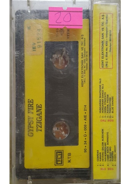 Gypsy Fire Esin Engin Orkestrası Tziggane Kaset fiyatları