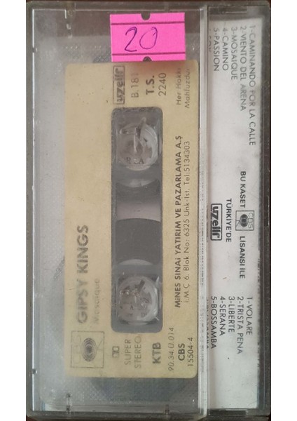 Gipsy Kings Mosaique Kaset fiyatları