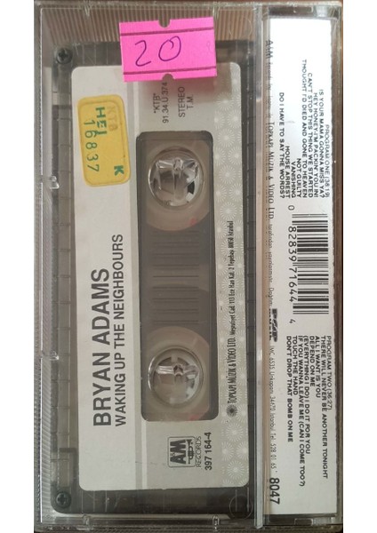 Bryan Adams Wakıng Up The Neighbours Kaset