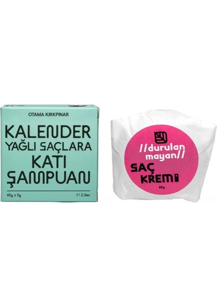 Kalender Katı Şampuan & Durulanmayan Saç Kremi