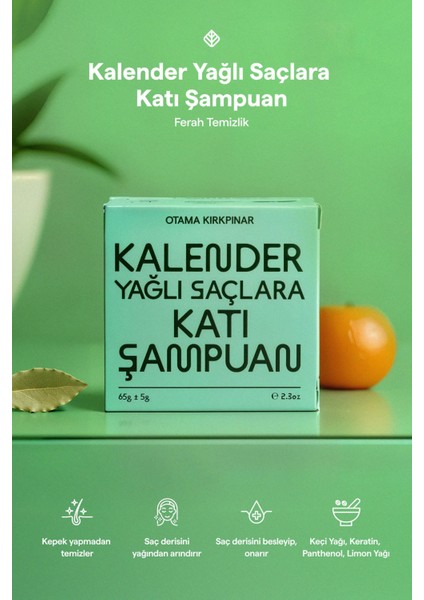 Kalender Katı Şampuan & Durulanmayan Saç Kremi