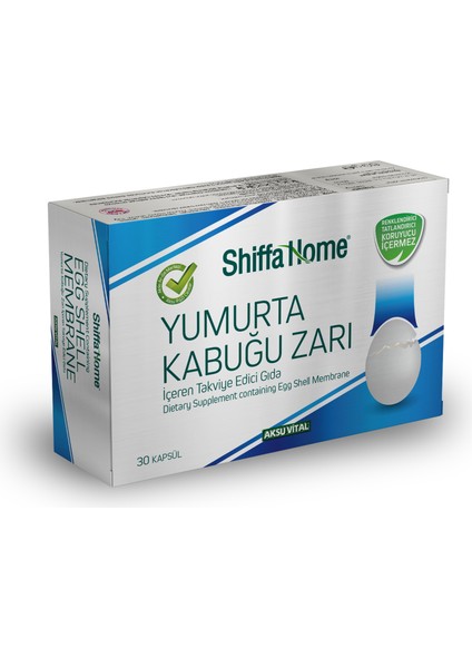 Aksu Vital Yumurta Kabuğu Zarı Kapsül 30