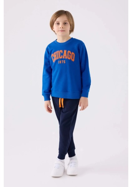 Üç Iplik Uzun Kol Erkek Eşofman Takım 3417