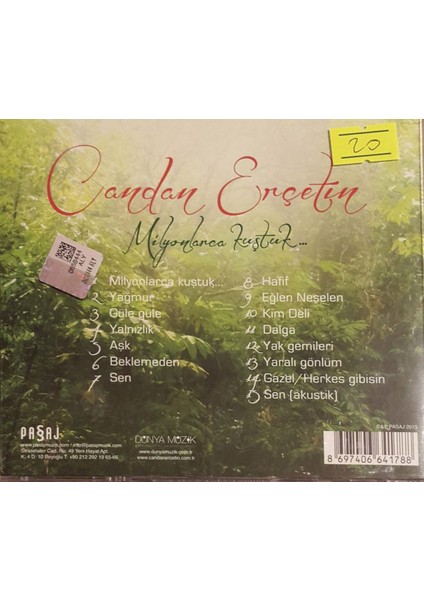 Candan Erçetin – Milyonlarca Kuştuk CD