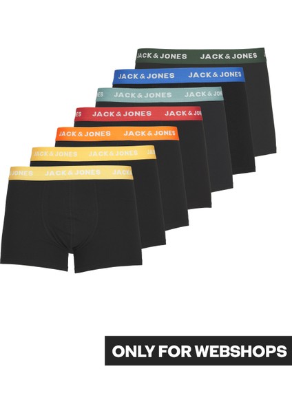 Jack & Jones Erkek 7 Li Siyah Boxer Seti Jacvıto 12230353