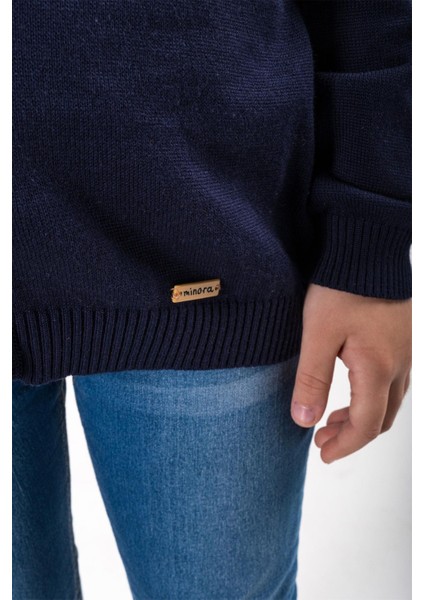 Çocuk Lacivert Hırka 5-8 Yaş V Yaka Basic indirimleri