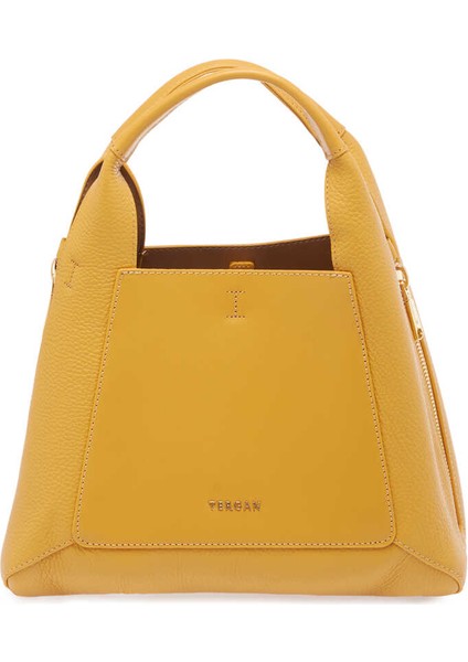 Sarı Hakiki Deri Kadın El Çantası - S24Y1BC80262-L6I