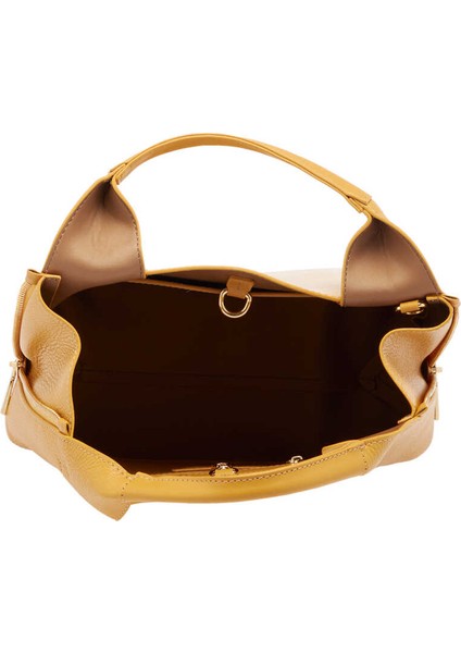 Sarı Hakiki Deri Kadın El Çantası - S24Y1BC80262-L6I fırsatları