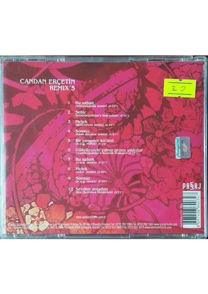 Candan Erçetin – Remix'5 CD fiyatları