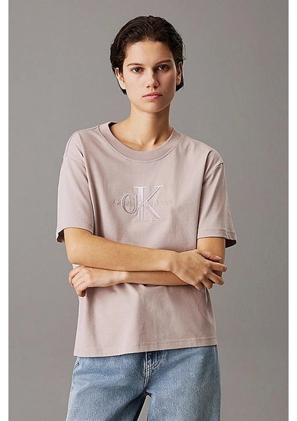 Embroıdered Monologo Tee