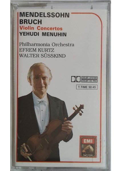 Mendelssohn Bruch Yahudi Menuhin Kaset