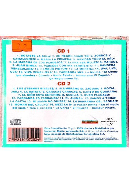 32 Serie Millenium un Solo Pueblo Cantos Y Parrandas CD