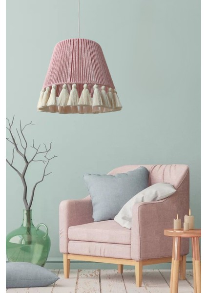 Arne'r Pembe Avize, Salon Avize, Yatak Odası Avize, Çocuk Odası Avize, Bohem Avize