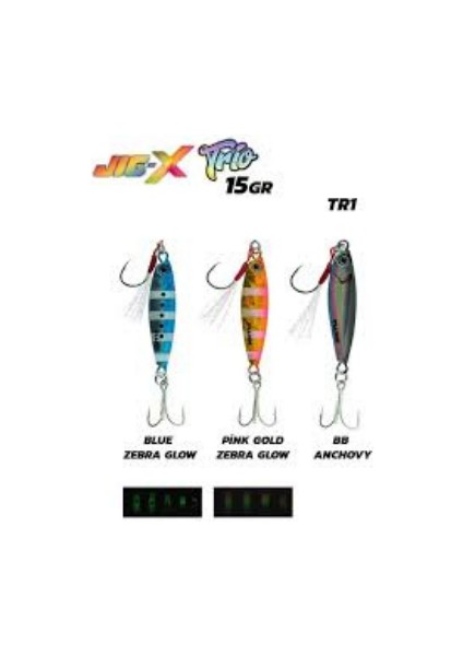 Jig-X Trio 3'lü Micro Jig 15 Gr. Tr1 15 gr