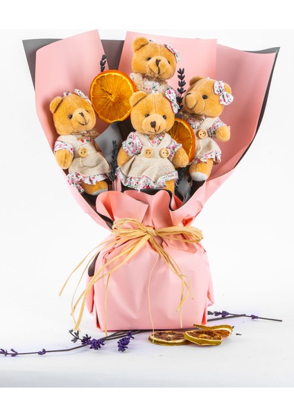 Pembe Ayıcık Buketi modelleri