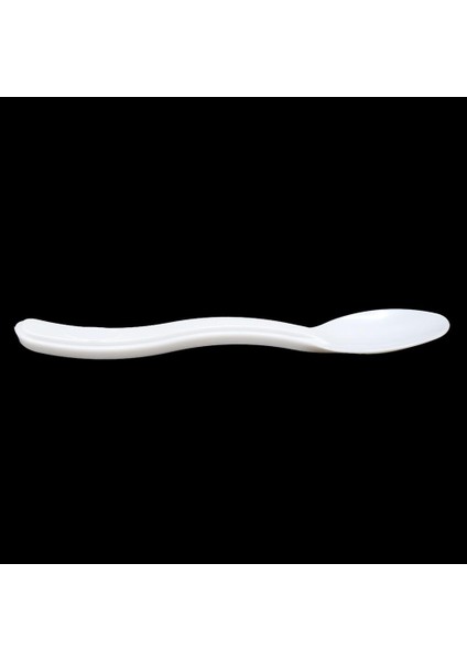 Plastik Şeffaf Beyaz Sup Kaşık - Tatlı Dondurma Kaşığı - 12.5 cm . - 50 Adetlik 5 Paket modelleri