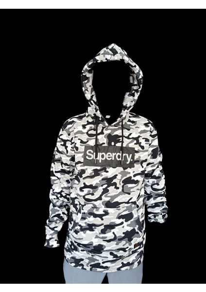 Sweatshirt, Sweatshirt, Kapüşonlu Sweatshirt, Superdry Core Logo Camo Hoodie, Kamuflaj Desenli Kapüşonlu Sweatshirt