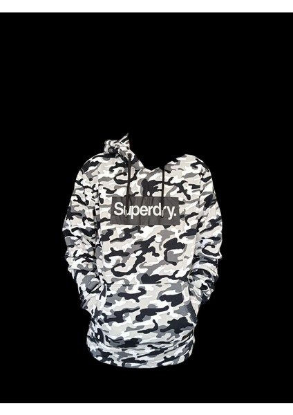 Sweatshirt, Sweatshirt, Kapüşonlu Sweatshirt, Superdry Core Logo Camo Hoodie, Kamuflaj Desenli Kapüşonlu Sweatshirt
