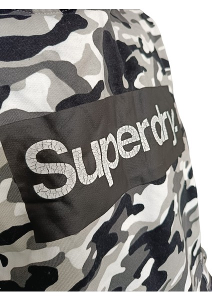 Sweatshirt, Sweatshirt, Kapüşonlu Sweatshirt, Superdry Core Logo Camo Hoodie, Kamuflaj Desenli Kapüşonlu Sweatshirt